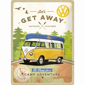 VW Volkswagen get away camp adventure relief reclame