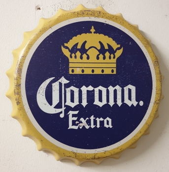 Corona extra metalen bier dop