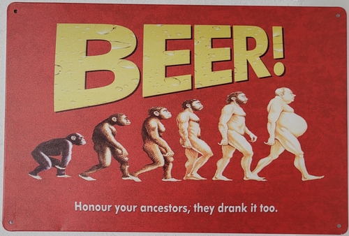 Beer revolution horizontaal honour acestors metalen wandbord