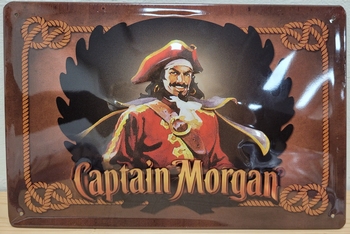 Captain Morgan horizontaal metalen wandbord