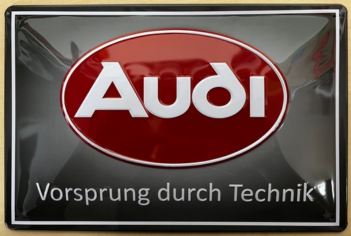 Audi Logo Vorsprung metalen wandbord